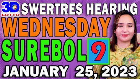 SWERTRES 3D HEARING Today Bet Combination Guide Jan..